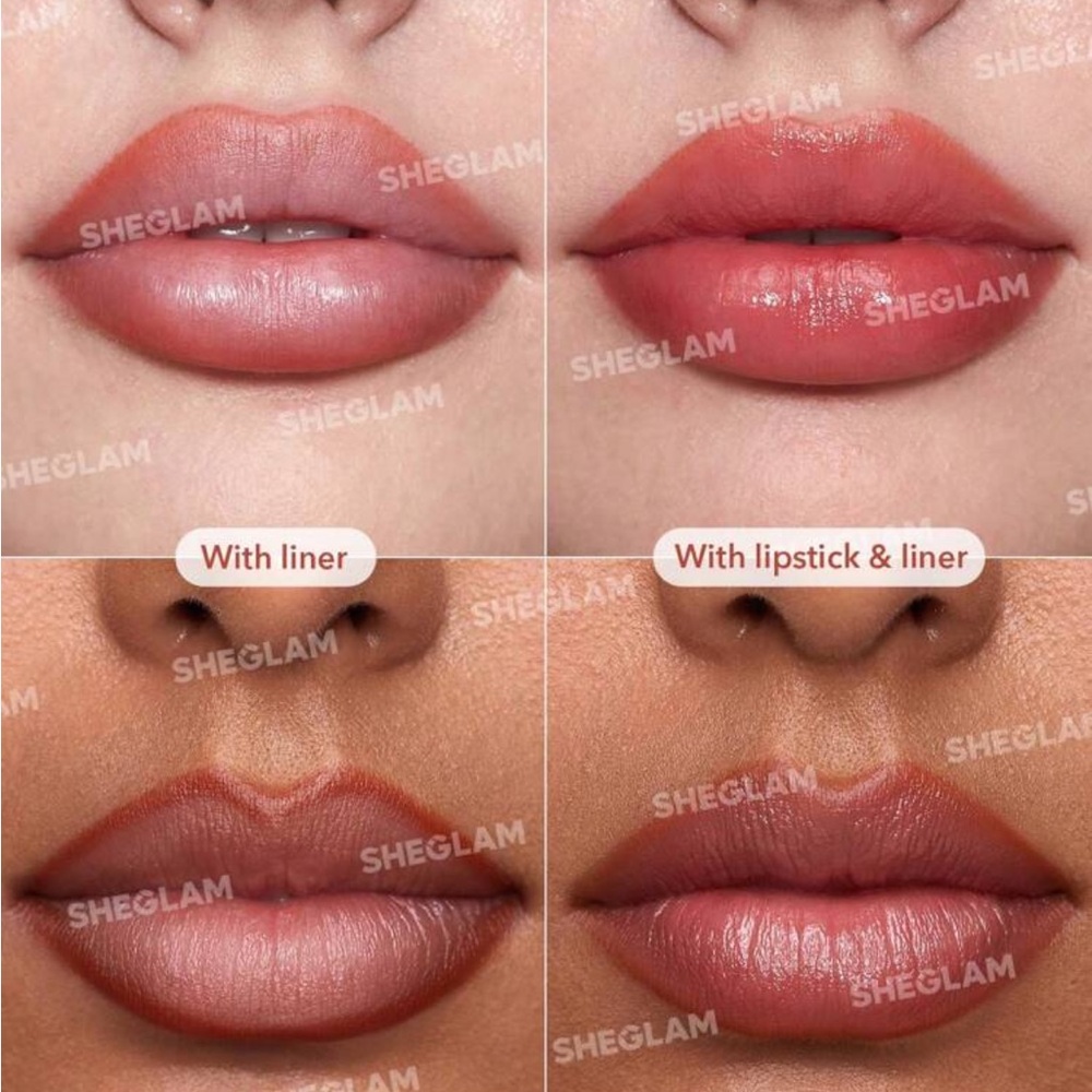 SHEGLAM Glam 101 Sheer Tinted Lipstick & Liner Duo-Cinna-Swirl - Picture 4 of 5